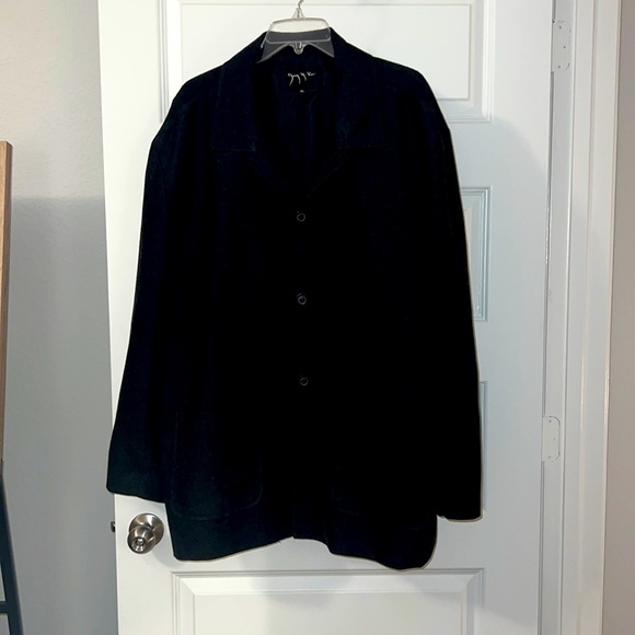 Jay Y Ko jacket XL dark grey peacoat unisex winter mid length casual preppy - Picture 2 of 15